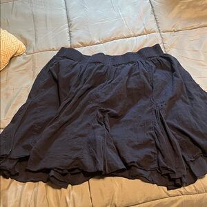 Lane Bryant Elegant Black Skater Skirt